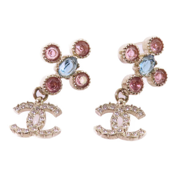 Chanel Cc Ghw Earrings C21 Metal #166065C64B - Picture 7 of 13